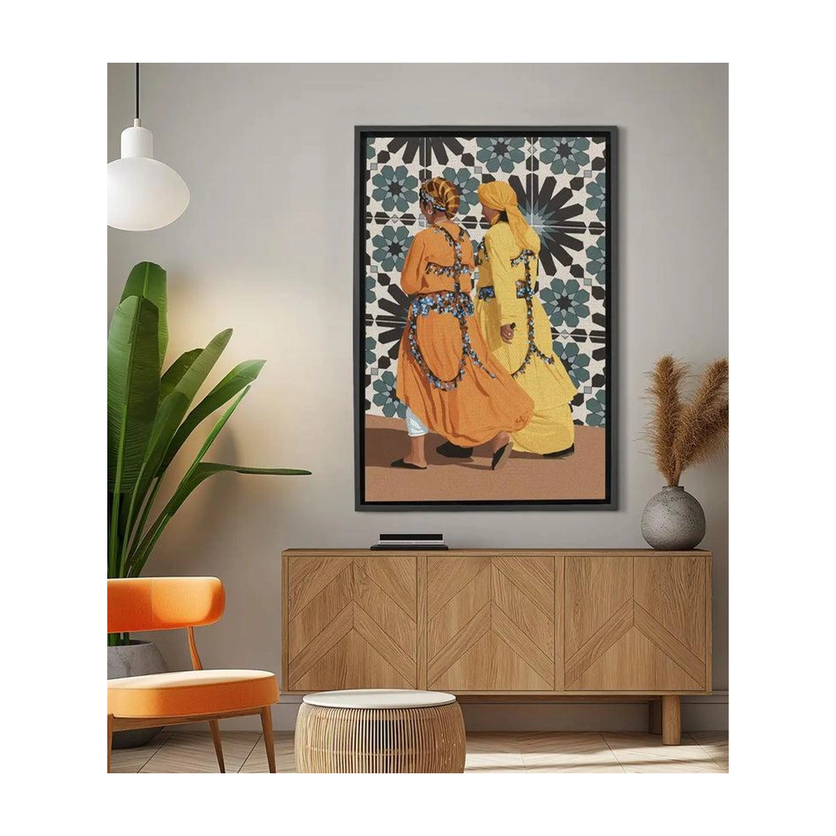 01_femmes_marocaines_tableau_seul Tableau Femmes Marocaines – Image 1