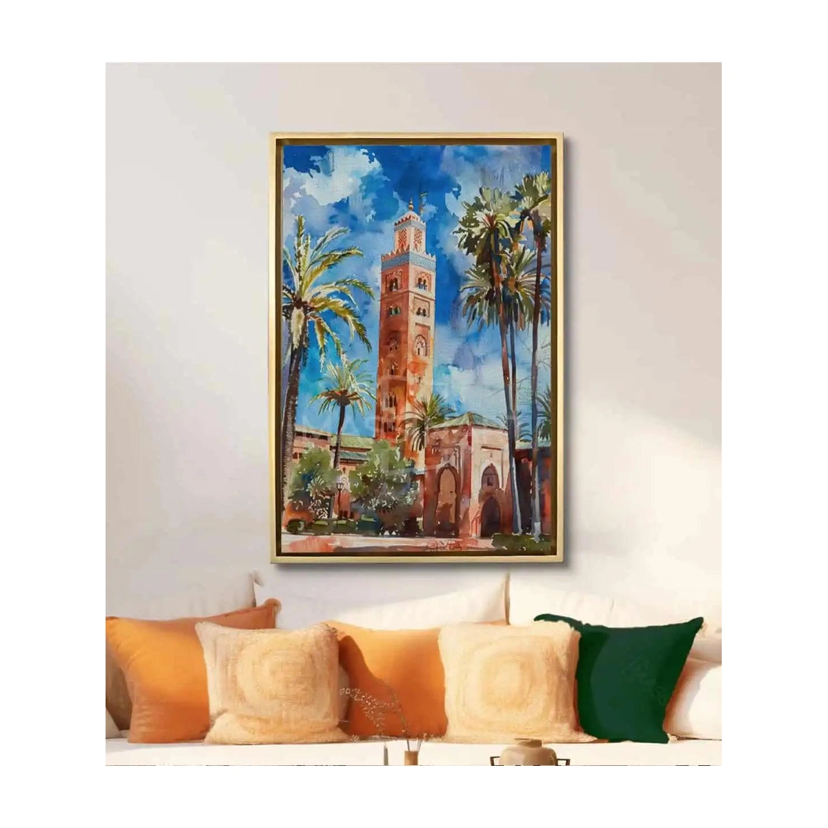04_tour_palmiers_tableau_seul Tableau Koutoubia Marrakech – Image 1