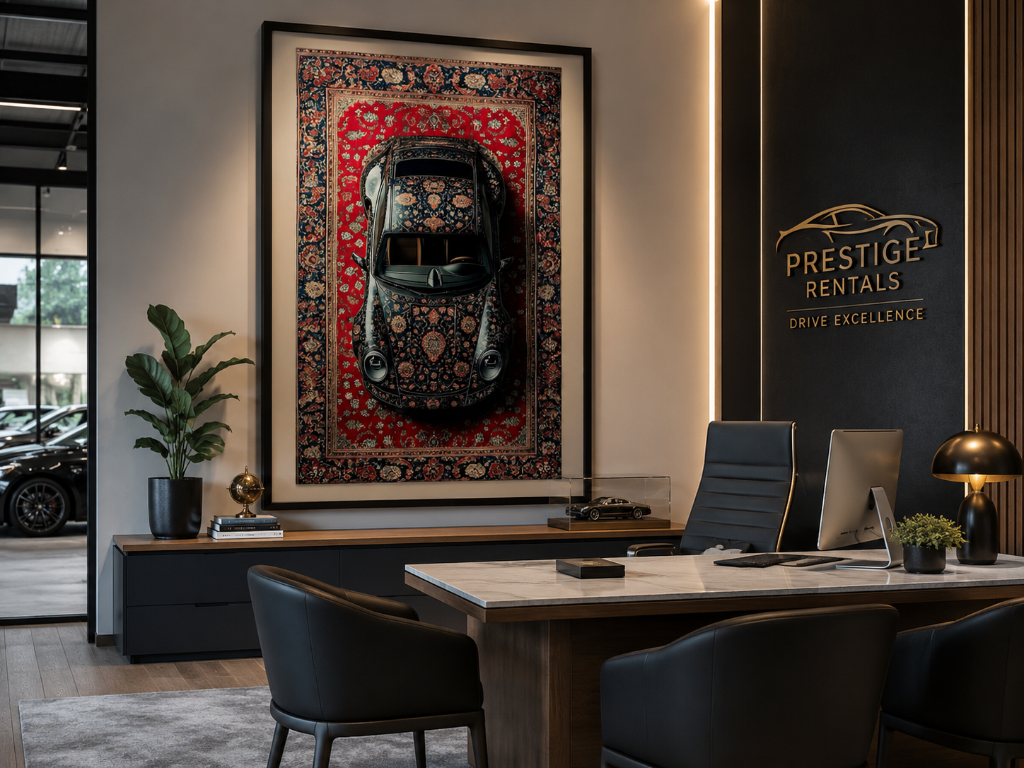 ChatGPT Image 10 juin 2026, 02_48_18 Tableau Voiture Prestige & Tapis Oriental – Édition Auto Luxe – Image 1