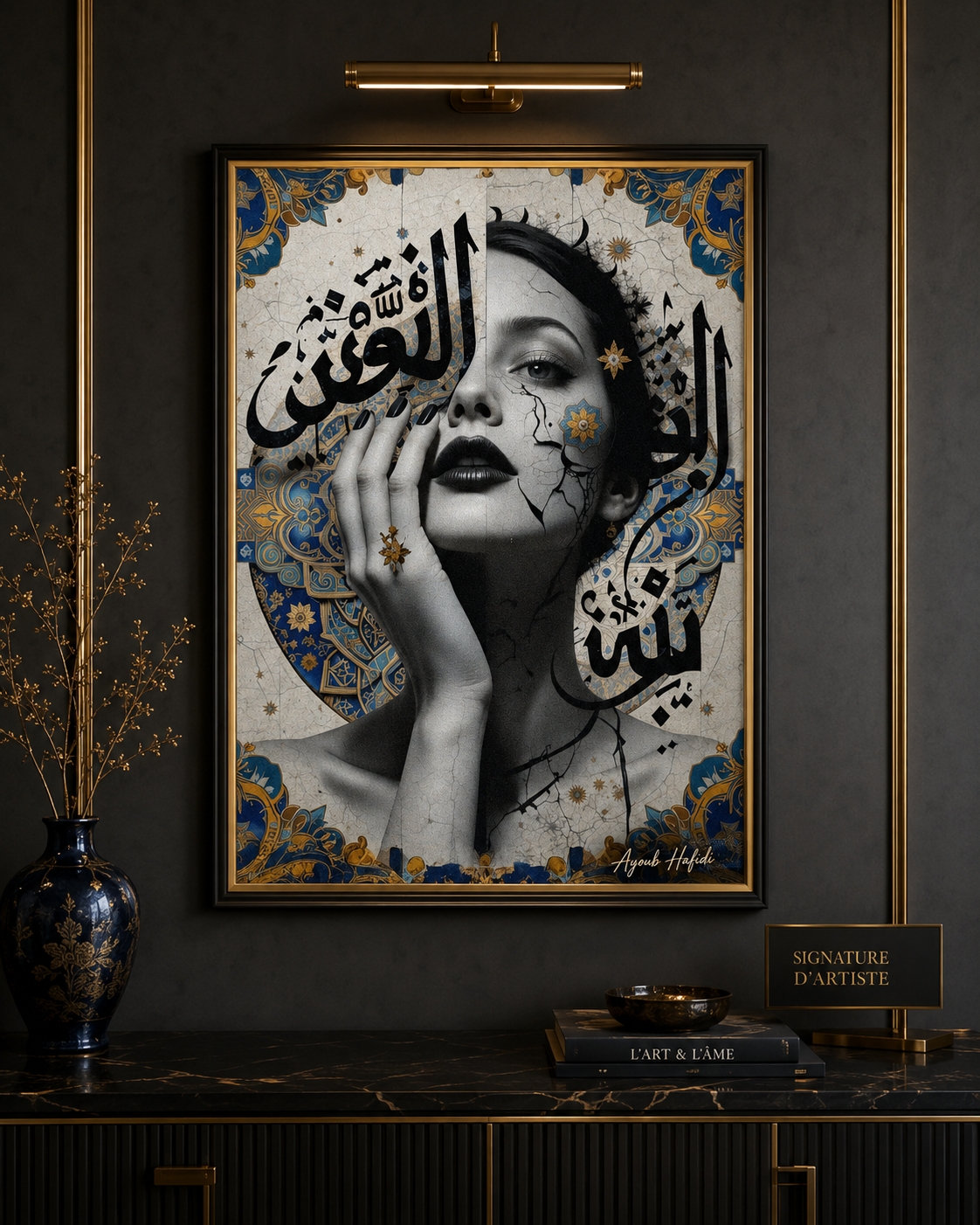 oriental Tableau Orientale – Édition Bleu & Or – Image 1