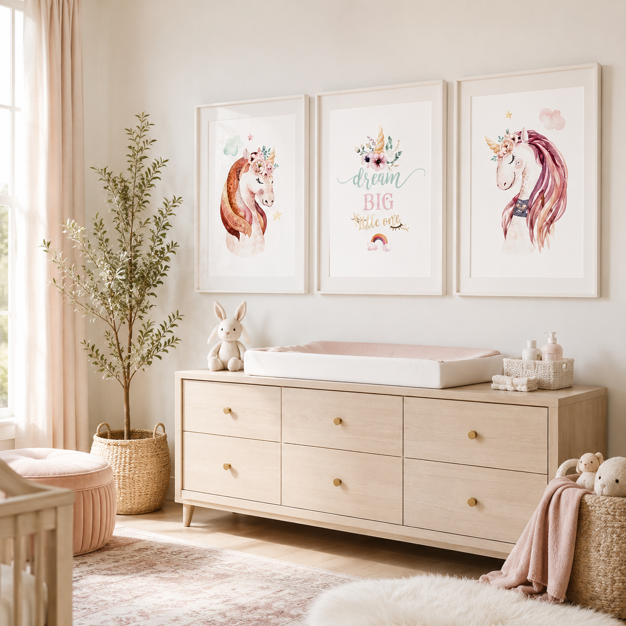 kids Pack 3 Tableaux Licorne Bébé – Édition Dream Big – Image 1
