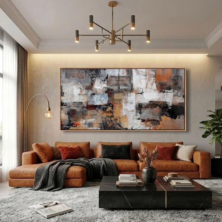 tableau-ville-abstraite-edition-urban-luxe Tableau Ville Abstraite – Édition Urban Luxe – Image 1